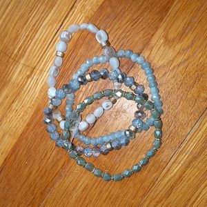 NWT, Set of four stretch bracelets